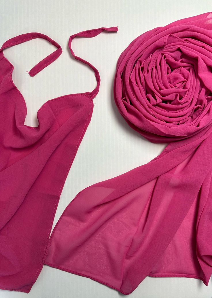 Chiffon Georgette Hijab Scarf for girls and women Easy to wear Plain Chiffon Georgette Hijab Stoller Scarf- Dupattas