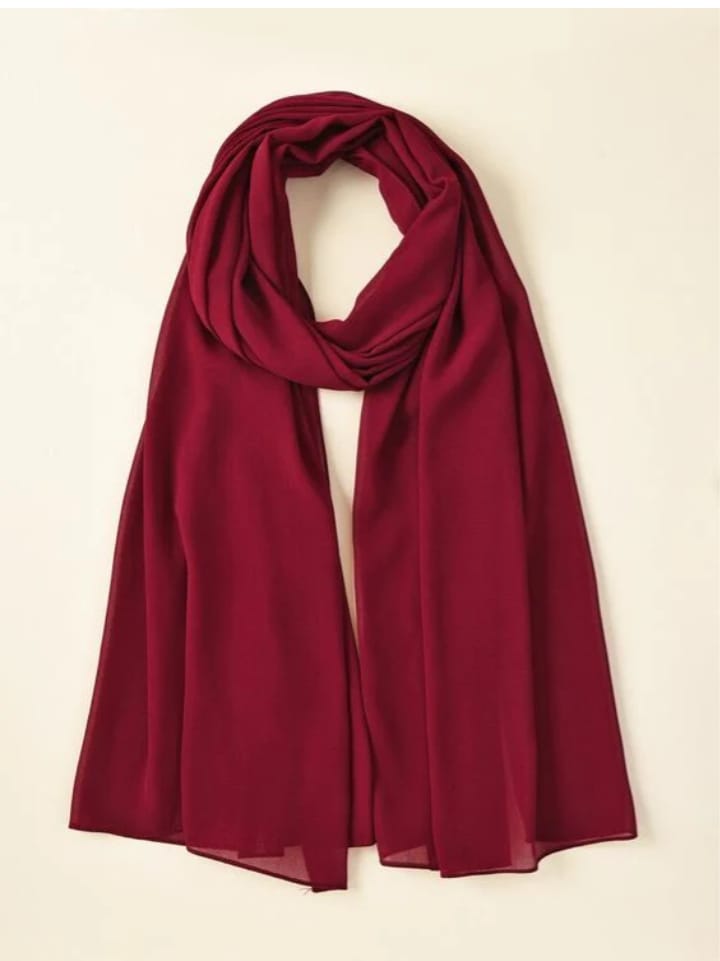 Maroon - Premium Georgette Chiffon Hijab