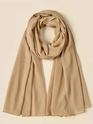 Beige - Premium Georgette Chiffon Hijab