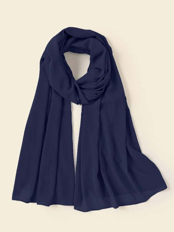 Dark Blue - Premium Georgette Chiffon Hijab