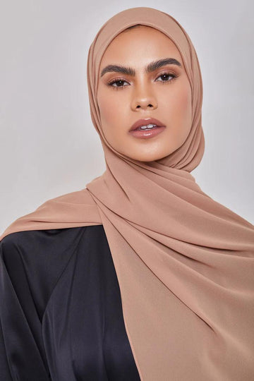 Light Brown - Premium Georgette Chiffon Hijab