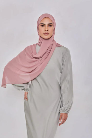 Dusty Rose - Premium Georgette Chiffon Hijab