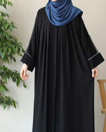 Front Pleated Abaya