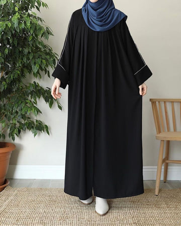 Front Pleated Abaya