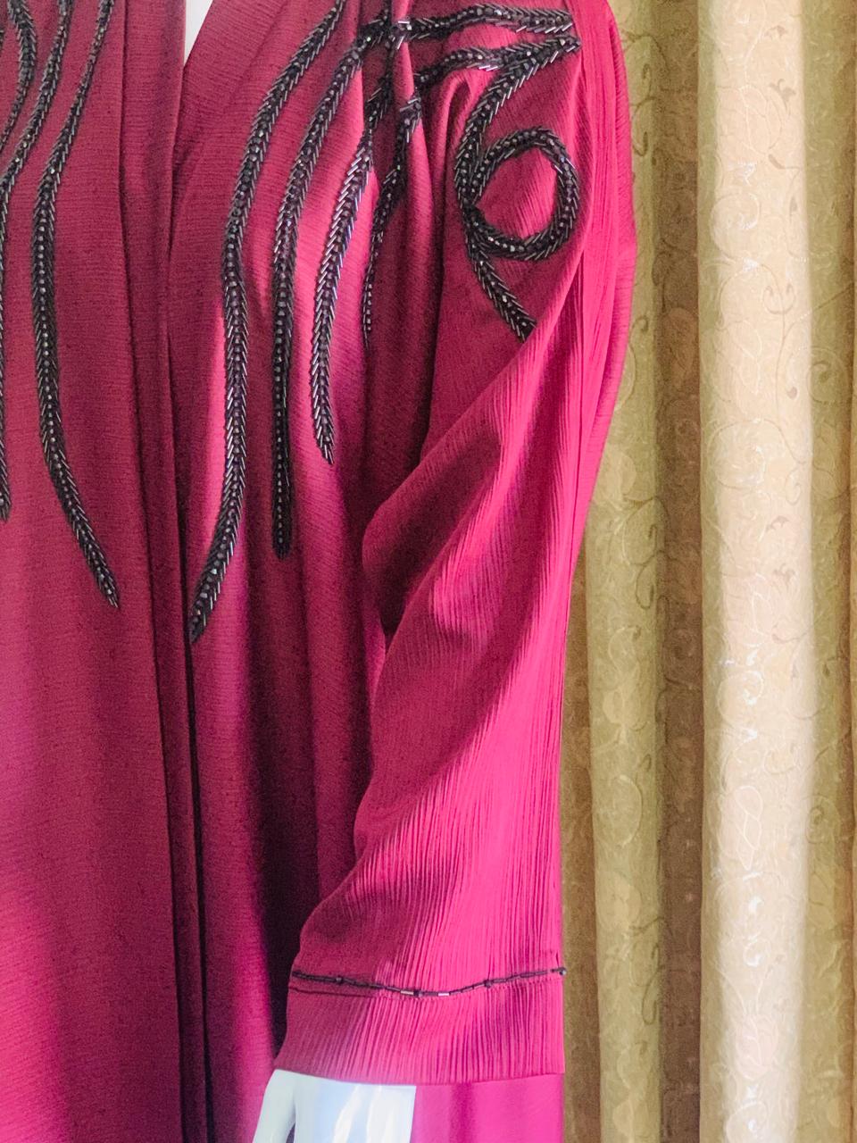 Soft & Warm Winter Fabric with Elegant Embroidery – Modest , Comfortable & Stylish Abaya  for Daily Wear & Occasions