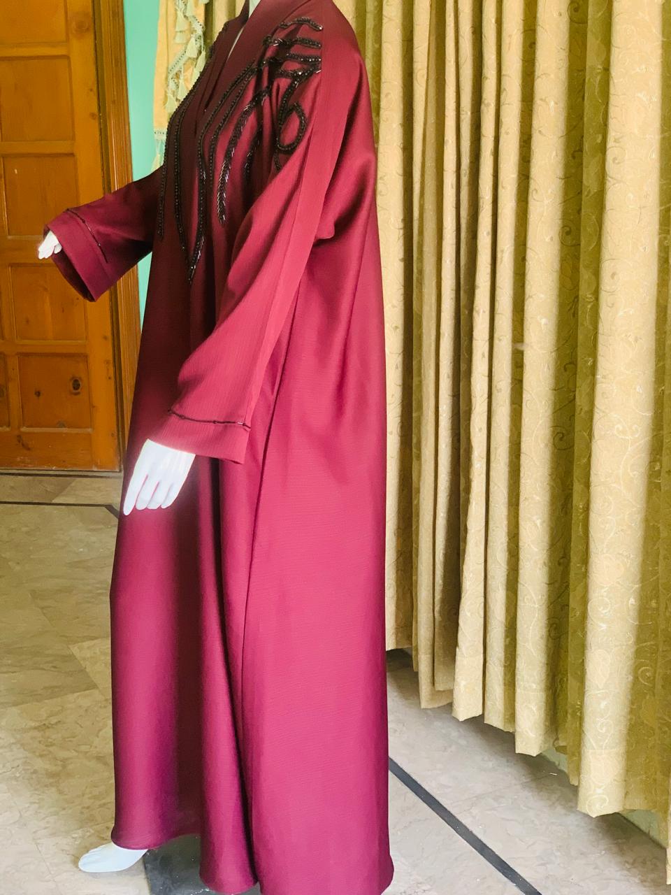 Soft & Warm Winter Fabric with Elegant Embroidery – Modest , Comfortable & Stylish Abaya  for Daily Wear & Occasions