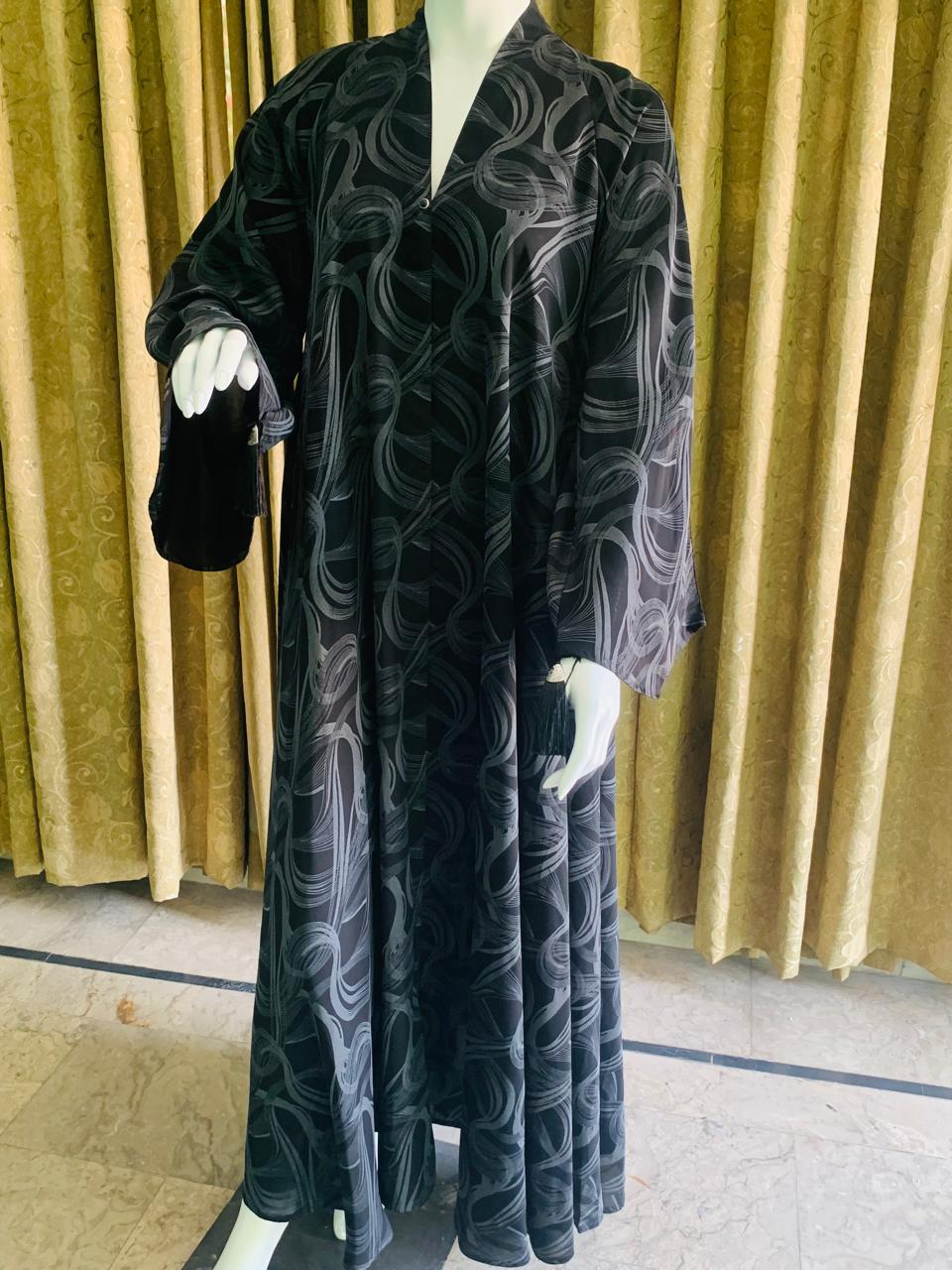 Plain printed Abaya front open premium_ abaya for girls women_abaya for college going girls