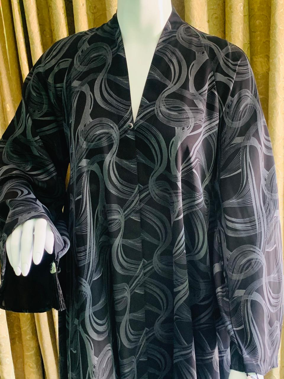 Plain printed Abaya front open premium_ abaya for girls women_abaya for college going girls