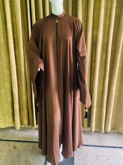 Zipper Abaya only abaya Georgette Abaya for Girls women Modest Abaya Islamic Dress Elegant Abaya Fashion Traditional Abaya Women's Abaya Black Abaya Designer Abaya