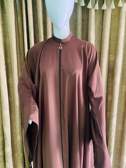 Zipper Abaya only abaya Georgette Abaya for Girls women Modest Abaya Islamic Dress Elegant Abaya Fashion Traditional Abaya Women's Abaya Black Abaya Designer Abaya