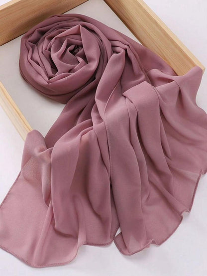 Bundle of 3 Georgette Chiffon Hijabs with Premium Quality