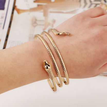 UNI-10449 - Gold Snake Bangle - Bracelet