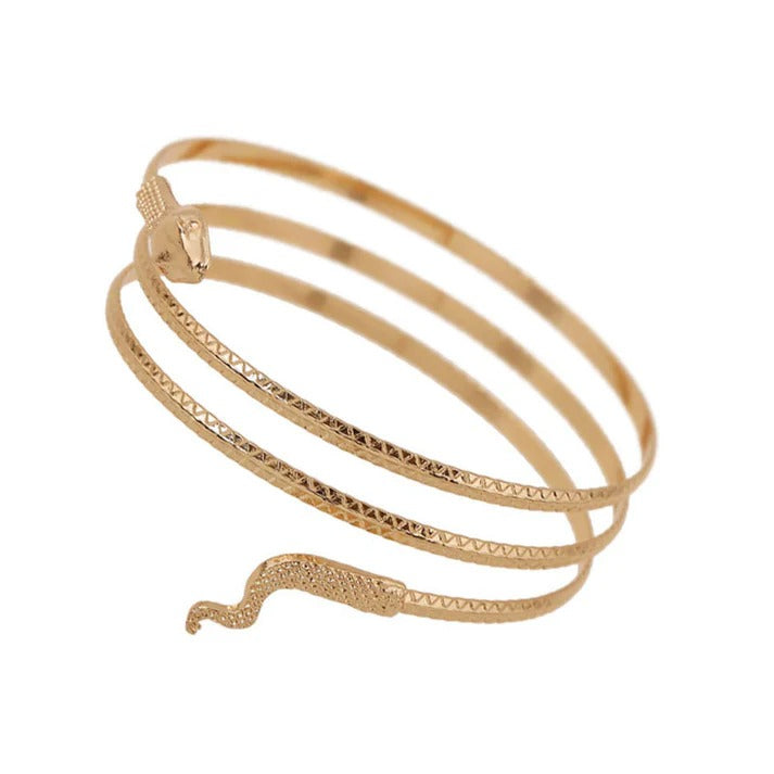 UNI-10449 - Gold Snake Bangle - Bracelet