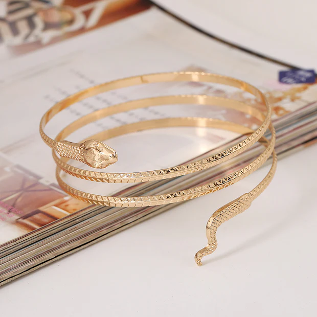 UNI-10449 - Gold Snake Bangle - Bracelet
