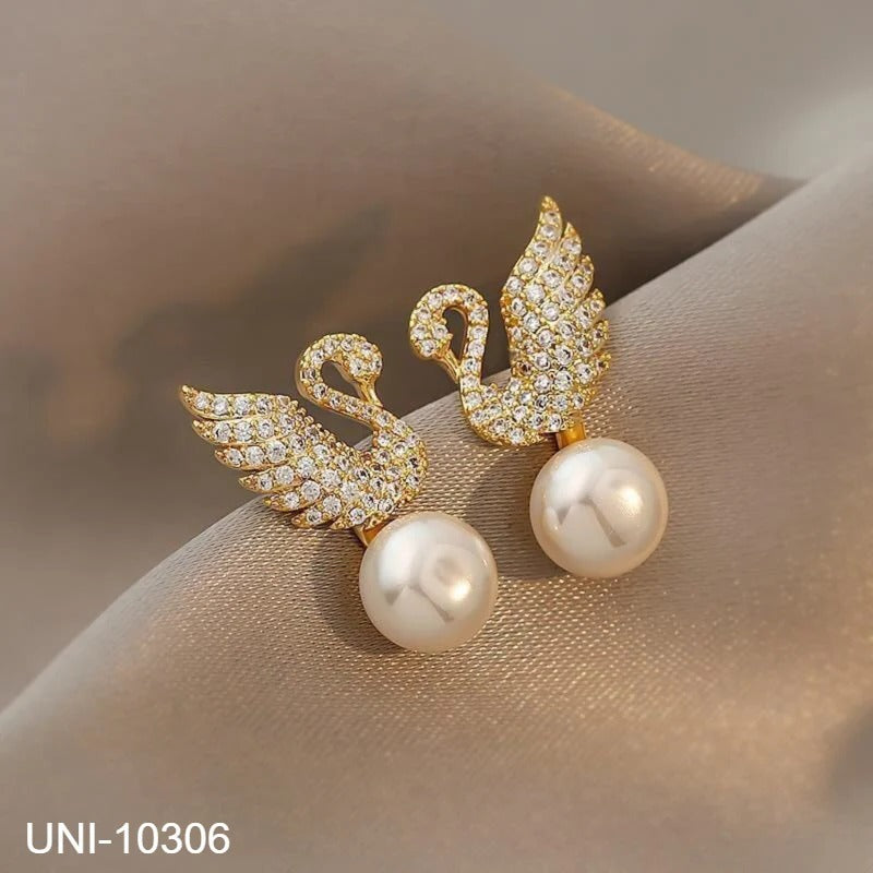 UNI-10306 - Flamingo Pearl - Earring